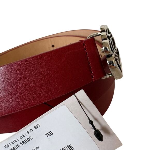 Alexander McQueen Red Logo Belt Size M - Picture 4 of 6
